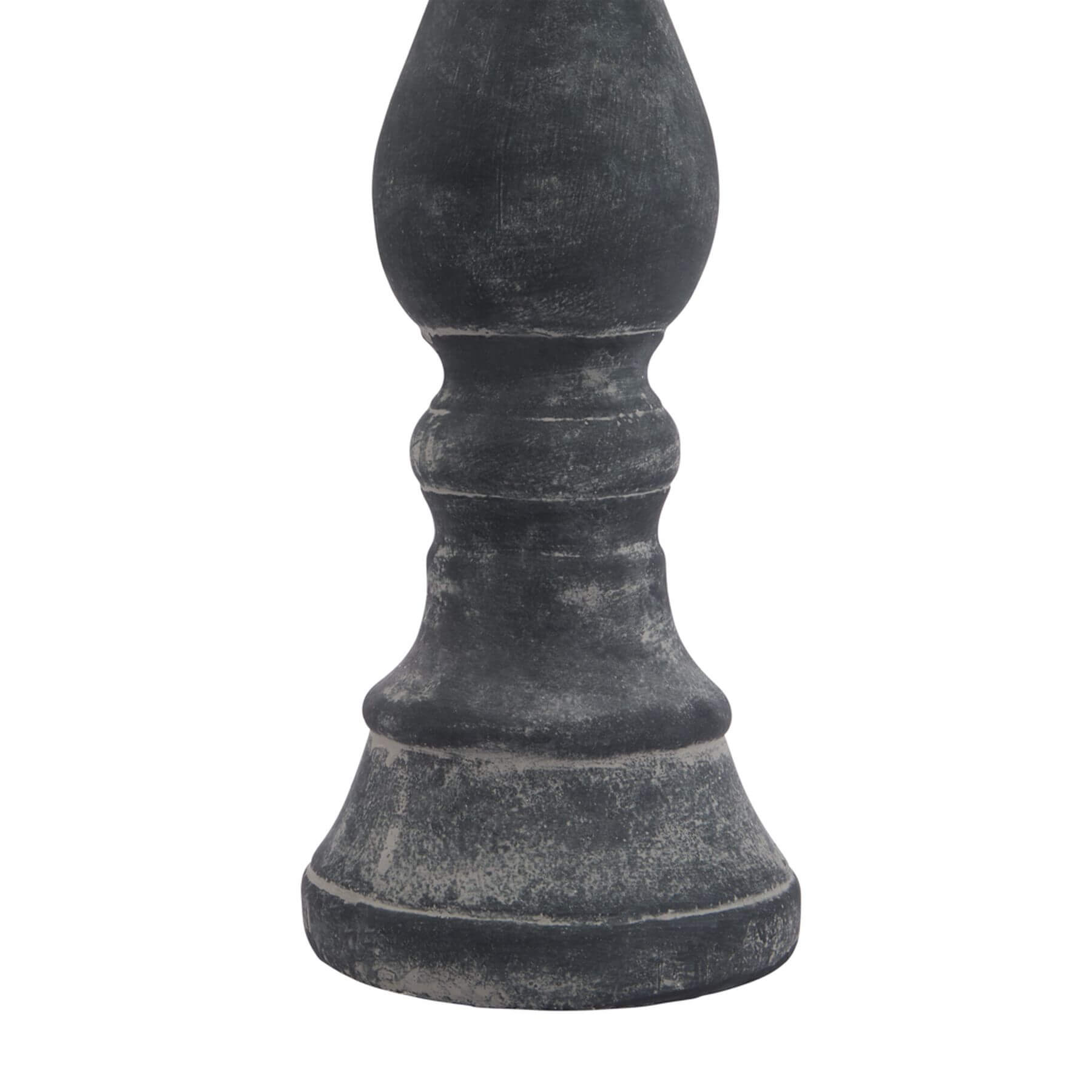 Grey Ceramic Column Candle Holder Large Statement Piece