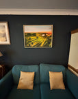 Sunrise on Corsham Court 2 fine art canvas print, hand embellished and signed, luxury wood float frame, 24x32 or 36x48 inches by Michael Sutherland Art at brixbailey.com