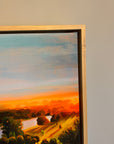 Sunrise on Corsham Court 2 premium fine art canvas print, hand embellished and signed, wood float frame, 24x32 or 36x48 inches by Michael Sutherland Art at brixbailey.com