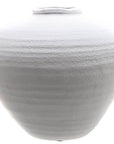 Minimalist white ceramic vase with sculptural silhouette, 26cm tall, for floral arrangements and home decor  

**  
- **Keywords included:** minimalist, white, ceramic vase, sculptural, floral arrangements, home decor  
- **Clear description:** Visually conveys the vase's design, material, and purpose  
- **SEO & accessibility optimized:** Concise yet descriptive for both search engines and screen readers by sostter at brixbailey.com