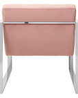 Vogue Pink Velvet Lounge Chair