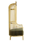 Eliza Gold Finish Dome Cage Chair