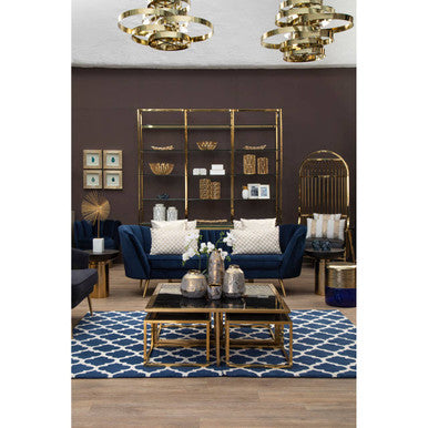 Eliza Gold Finish Dome Cage Chair