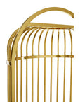 Eliza Gold Finish Dome Cage Chair