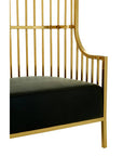 Eliza Gold Finish Dome Cage Chair