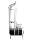 Eliza Silver Finish Dome Cage Chair