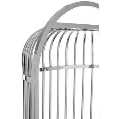 Eliza Silver Finish Dome Cage Chair
