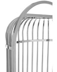 Eliza Silver Finish Dome Cage Chair