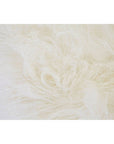 Anafi White Sheepskin Stool with Gold Finish Base