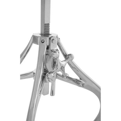 Maxi Silver Finish Adjustable Stool
