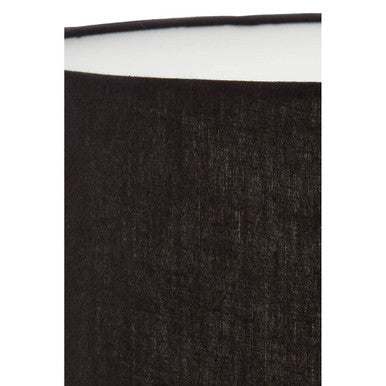 Antler Silver Metal Table Lamp with Black Fabric Shade