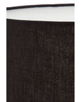 Antler Silver Metal Table Lamp with Black Fabric Shade