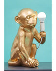 Gold Finish Monkey Lamp | Boho