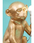Gold Finish Monkey Lamp | Boho