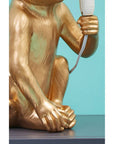 Gold Finish Monkey Lamp | Boho