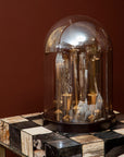 Amber Glass Table Lamp | Dome
