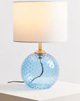 Blue Glass Table Lamp | Noa