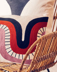 Curve Pattern Rectangular Cushion | Bosie Ozella
