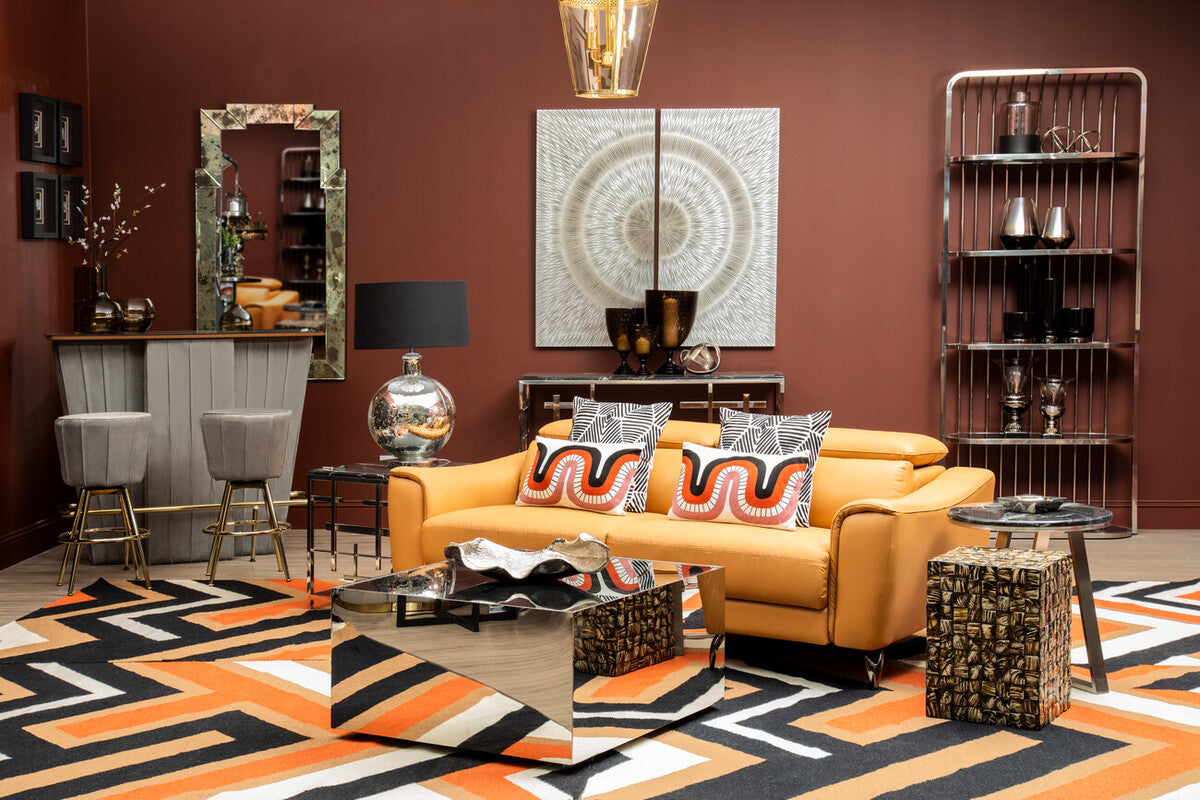 Curve Pattern Rectangular Cushion | Bosie Ozella