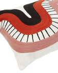 Curve Pattern Rectangular Cushion | Bosie Ozella