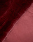 Bosie Red Wine Faux Fur Throw | Lamina