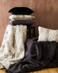 Bosie Grey Faux Fur Throw | Lamina