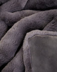 Bosie Grey Faux Fur Throw | Lamina