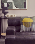Green and White Cushion | Bosie Ozella
