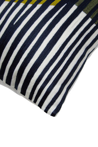 Green and White Cushion | Bosie Ozella