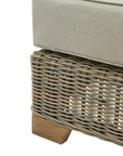 Outdoor Footstool in Beige for Stylish Lounging