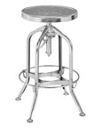 Gator Chrome Finish Adjustable Bar Stool
