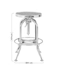Gator Chrome Finish Adjustable Bar Stool
