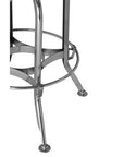 Gator Black Ash Wood and Chrome Finish Adjustable Bar Stool