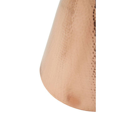 Jaipur Black Velvet Stool with Copper Finish Base