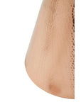 Jaipur Black Velvet Stool with Copper Finish Base