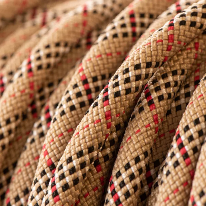 Kitsuné Tartan Red Paracord &amp; Biothane Dog Collar