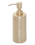 Allegra Champagne Aluminium Soap Dispenser with Line Effect