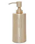 Allegra Champagne Aluminium Soap Dispenser with Line Effect