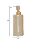 Allegra Champagne Aluminium Soap Dispenser with Line Effect