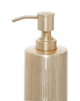Allegra Champagne Aluminium Soap Dispenser with Line Effect