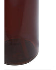 Allegra Brown Glass Soap Dispenser with Black Pump