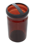 Allegra Brown Glass Bathroom Toothbrush Holder