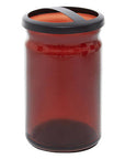 Allegra Brown Glass Bathroom Toothbrush Holder