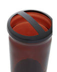 Allegra Brown Glass Bathroom Toothbrush Holder