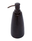 Allegra Dark Bronze Aluminium Soap Dispenser with Hammered Effect