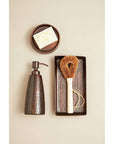 Allegra Dark Bronze Aluminium Soap Dispenser with Hammered Effect