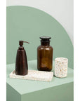 Allegra Dark Bronze Aluminium Soap Dispenser with Hammered Effect