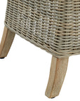 Outdoor Dining Chair in Beige for Patio Seating
