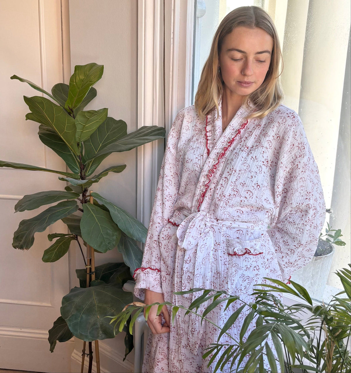 Paisley Muslin Dressing Gown