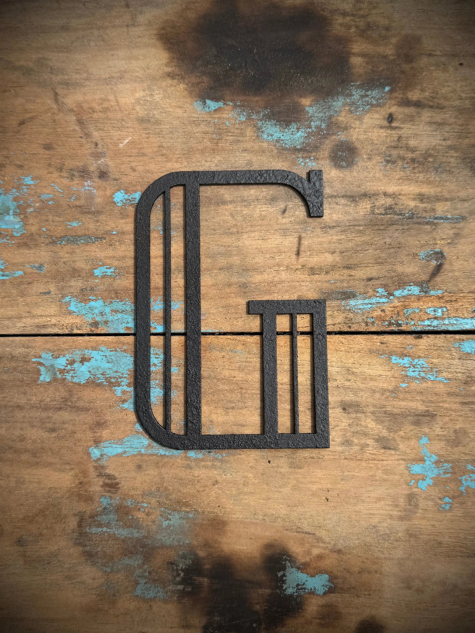 Black 5" or 12" Art Deco Metal Lettering A-Z 0-9